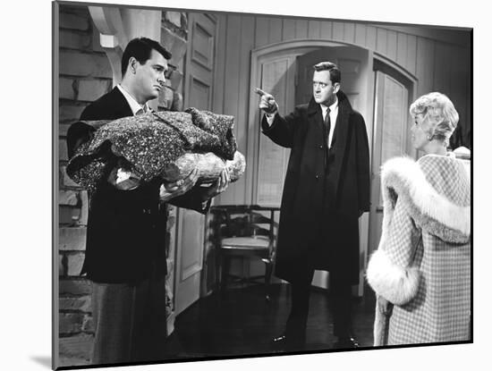 Pillow Talk, Rock Hudson, Tony Randall, Doris Day, 1959-null-Mounted Photo