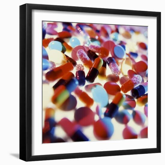 Pills-Tek Image-Framed Premium Photographic Print