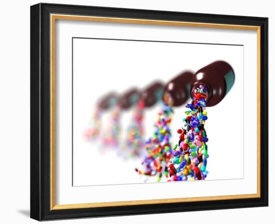 Pills-David Mack-Framed Photographic Print