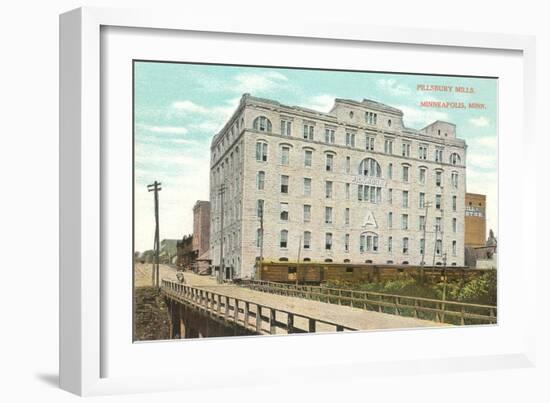 Pillsbury Mills, Minneapolis-null-Framed Art Print