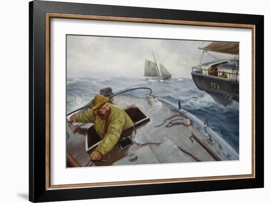 Pilot in Rough Weather-Theodor Severin Kittelsen-Framed Giclee Print