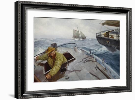 Pilot in Rough Weather-Theodor Severin Kittelsen-Framed Giclee Print