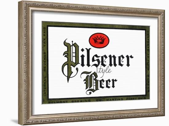 Pilsener Style Beer-null-Framed Art Print