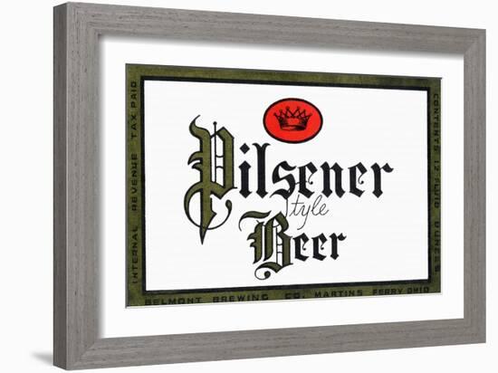 Pilsener Style Beer-null-Framed Art Print