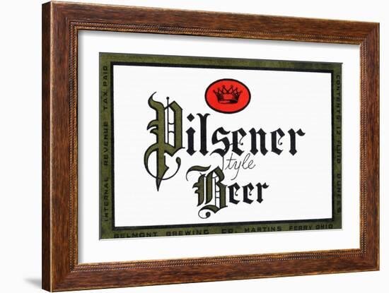 Pilsener Style Beer-null-Framed Art Print