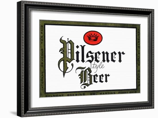 Pilsener Style Beer-null-Framed Art Print