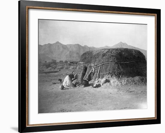 Pima Ki-Edward S^ Curtis-Framed Photographic Print