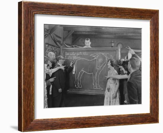 Pin the Tail on the Donkey-null-Framed Photo