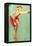 Pin-Up Fishing with Skirt Caught in Hook, 1940-null-Framed Premier Image Canvas