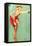 Pin-Up Fishing with Skirt Caught in Hook, 1940-null-Framed Premier Image Canvas