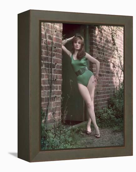 Pin-Up in Leotard-Charles Woof-Framed Premier Image Canvas