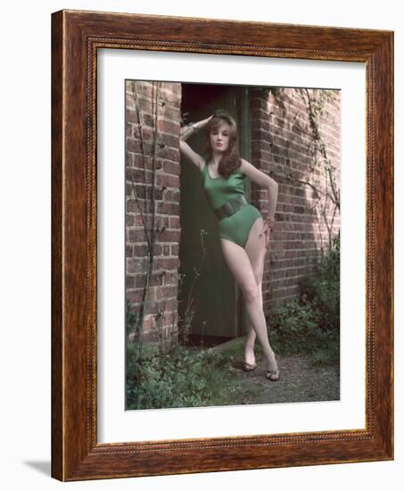 Pin-Up in Leotard-Charles Woof-Framed Photographic Print