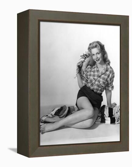 Pin-Up in Shorts 1950S-Charles Woof-Framed Premier Image Canvas