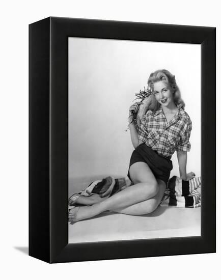 Pin-Up in Shorts 1950S-Charles Woof-Framed Premier Image Canvas