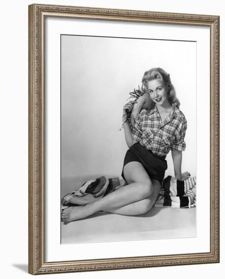 Pin-Up in Shorts 1950S-Charles Woof-Framed Photographic Print