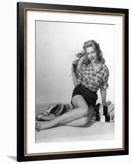 Pin-Up in Shorts 1950S-Charles Woof-Framed Photographic Print