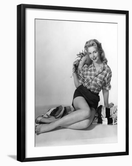 Pin-Up in Shorts 1950S-Charles Woof-Framed Photographic Print