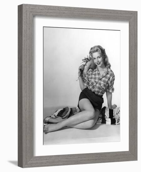 Pin-Up in Shorts 1950S-Charles Woof-Framed Photographic Print