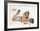 Pin Up Listening Radio, from Esquire Girl Calendar 1950 (June)-null-Framed Premium Giclee Print