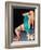 Pin-Up With Puppy-Peter Driben-Framed Art Print