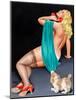 Pin-Up With Puppy-Peter Driben-Mounted Art Print