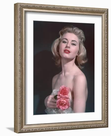 Pin-Up with Roses-Charles Woof-Framed Photographic Print