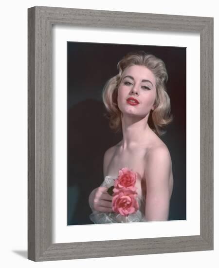 Pin-Up with Roses-Charles Woof-Framed Photographic Print