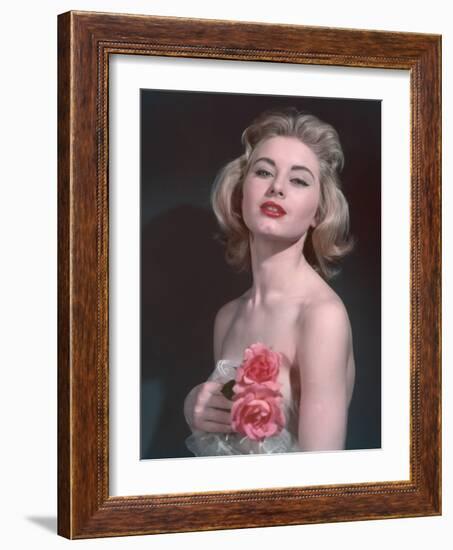 Pin-Up with Roses-Charles Woof-Framed Photographic Print