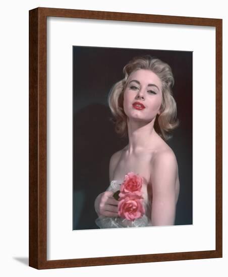 Pin-Up with Roses-Charles Woof-Framed Photographic Print