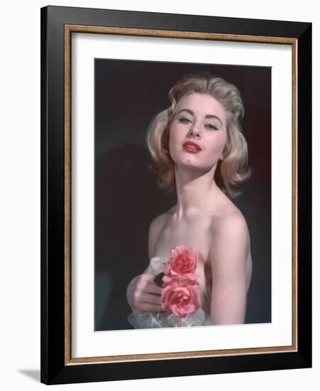 Pin-Up with Roses-Charles Woof-Framed Photographic Print