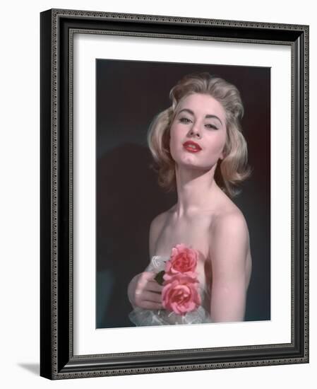 Pin-Up with Roses-Charles Woof-Framed Photographic Print