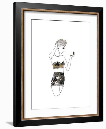 Pin Up-Emma Steel-Framed Giclee Print