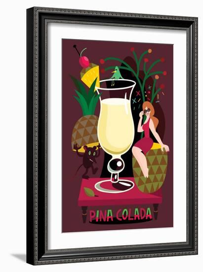 Pina Colada, 2017-Yuliya Drobova-Framed Giclee Print