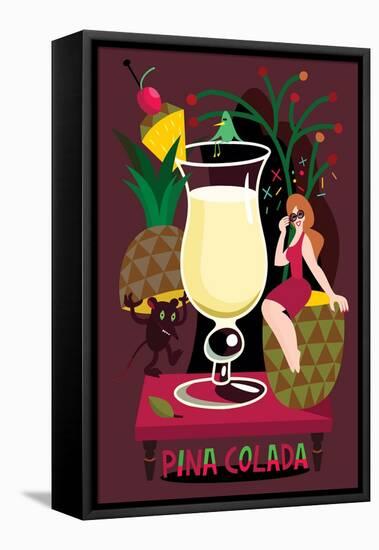 Pina Colada, 2017-Yuliya Drobova-Framed Premier Image Canvas