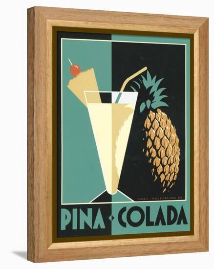 Pina Colada-Brian James-Framed Stretched Canvas