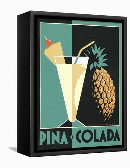 Pina Colada-Brian James-Framed Stretched Canvas