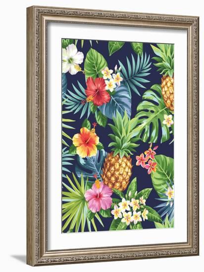 Pinapple-The Tropic Vibe-Framed Art Print