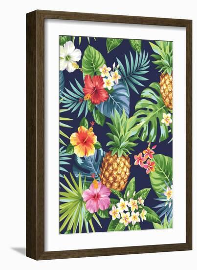 Pinapple-The Tropic Vibe-Framed Art Print