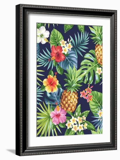 Pinapple-The Tropic Vibe-Framed Art Print