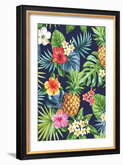 Pinapple-The Tropic Vibe-Framed Art Print