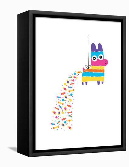 Pinata Poop-Michael Buxton-Framed Stretched Canvas