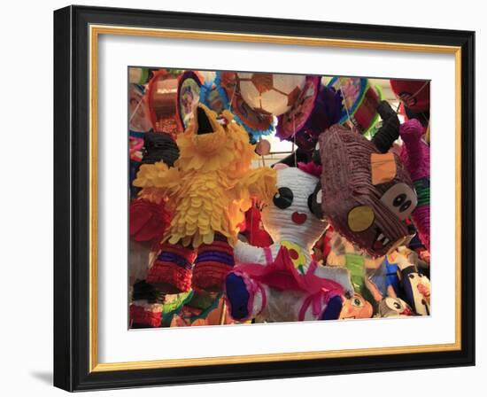 Pinatas, Market, Xochimilco, Mexico City, Mexico, North America-Wendy Connett-Framed Photographic Print