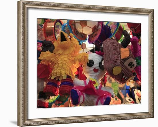 Pinatas, Market, Xochimilco, Mexico City, Mexico, North America-Wendy Connett-Framed Photographic Print