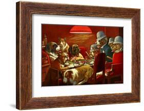 Pinched With Four Aces-Cassius Marcellus Coolidge-Framed Art Print