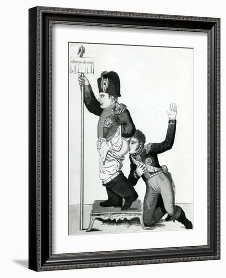 Pinching of the Nose - Ney's Declaration, I Swear it Smells of Violet, 1815-null-Framed Giclee Print