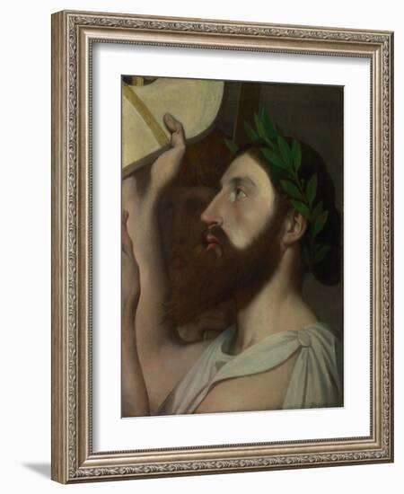 Pindar and Ictinus, Between 1830 and 1867-Jean-Auguste-Dominique Ingres-Framed Giclee Print