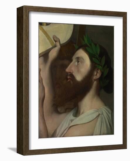 Pindar and Ictinus, Between 1830 and 1867-Jean-Auguste-Dominique Ingres-Framed Giclee Print