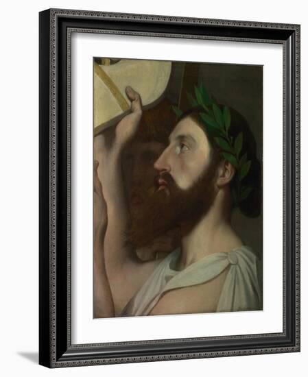 Pindar and Ictinus, Between 1830 and 1867-Jean-Auguste-Dominique Ingres-Framed Giclee Print