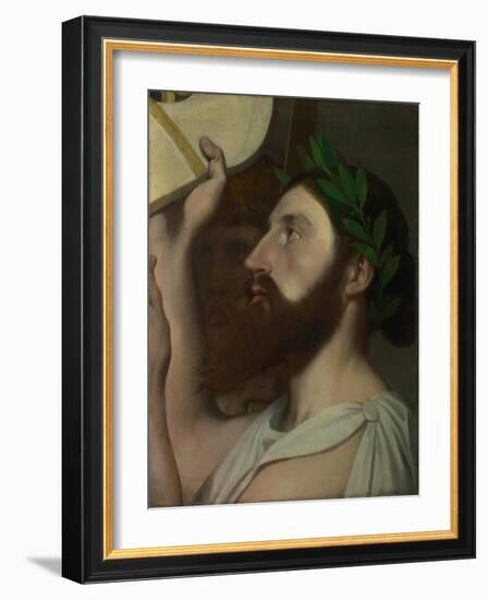 Pindar and Ictinus, Between 1830 and 1867-Jean-Auguste-Dominique Ingres-Framed Giclee Print