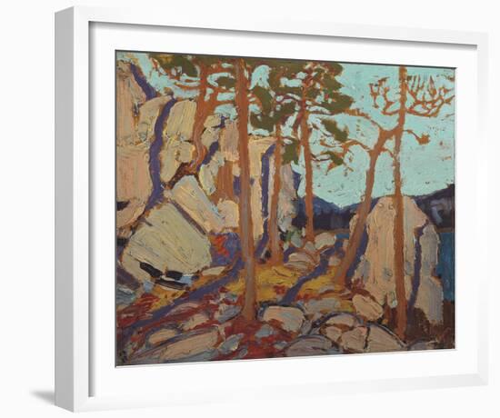 Pine Cleft Rocks-Tom Thomson-Framed Giclee Print